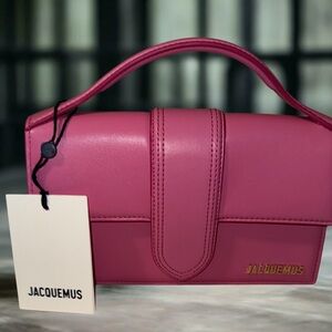 Jacquemus Fuchsia Leather Mini Top-Handle Bag